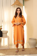 Flairs Studio | Luxury Pret | ORANGE by Flairs Studio - Designer Dress - Type: Luxury - Available at Libayah - 100% Original