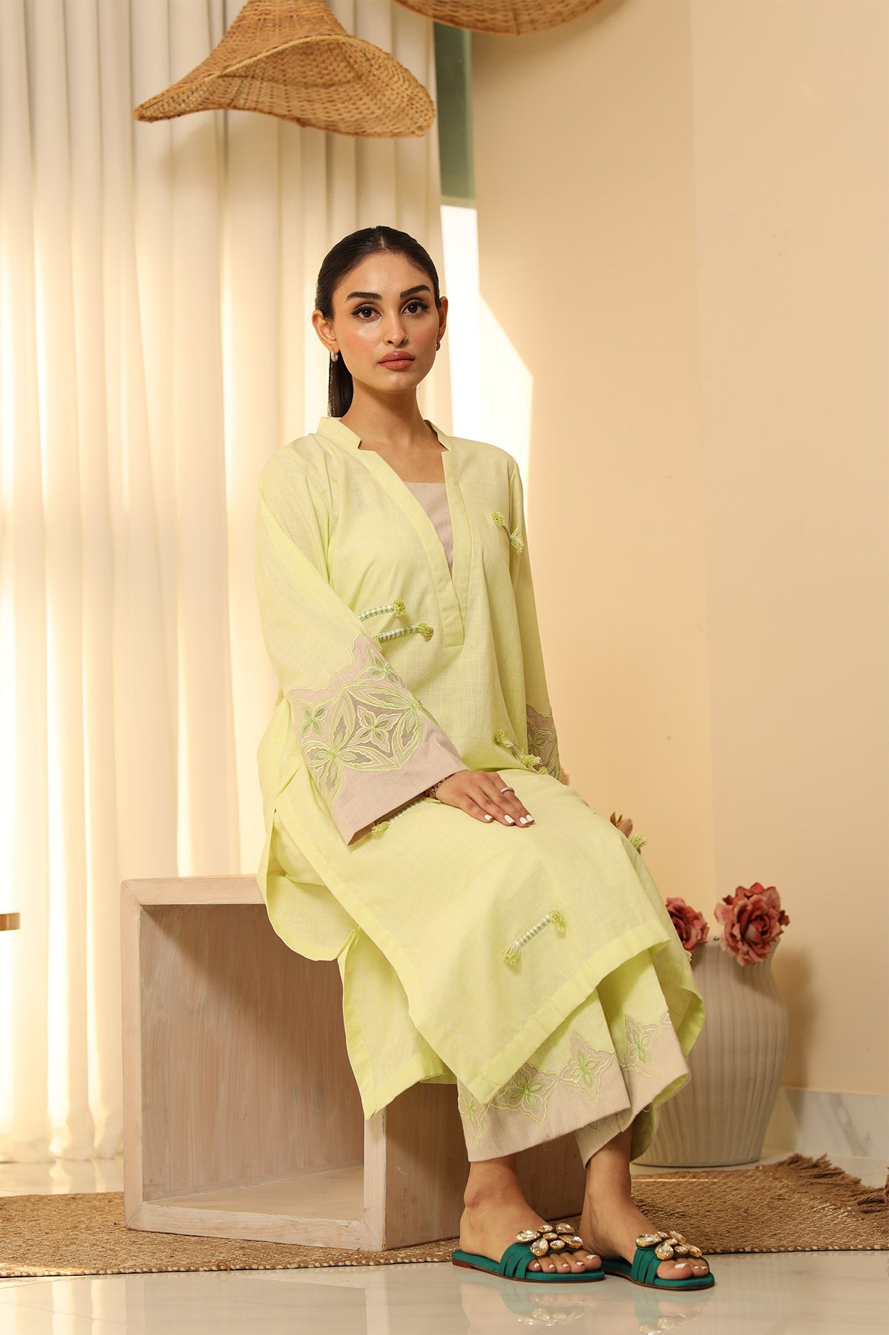 Flairs Studio | Luxury Pret | MINT by Flairs Studio - Designer Dress - Type: Luxury - Available at Libayah - 100% Original