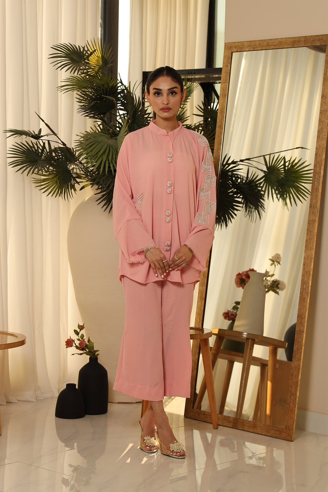 Flairs Studio | Luxury Pret | ICY PINK by Flairs Studio - Designer Dress - Type: Luxury - Available at Libayah - 100% Original