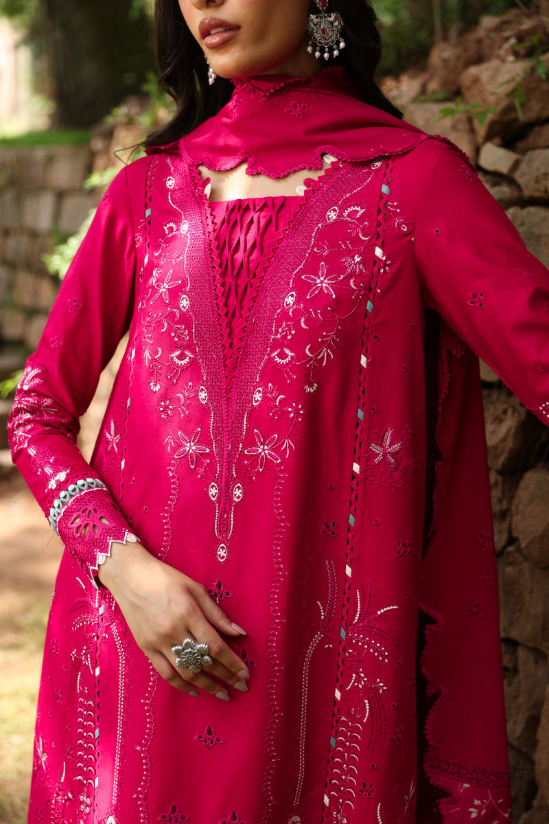 Qalamkar | Qlinekari Linen Collection | LM-13 TARA by Qalamkar - Designer Dress - Type: Luxury - Available at Libayah - 100% Original