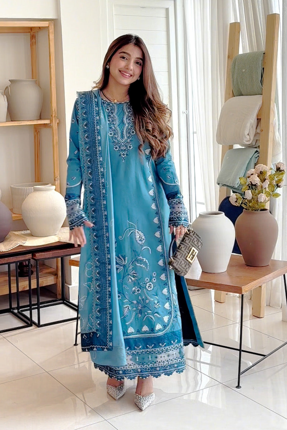 Maryum N Maria | Elara 25 |BLUE MOON - MS50370 by Maryum N Maria - Designer Dress - Type: Ladies Clothes - Available at Libayah - 100% Original