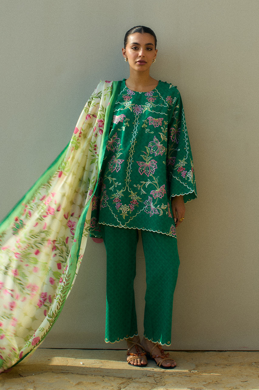 Sania Maskatiya | Luxury Lawn 25 | Jehan (B) by Sania Maskatiya - Designer Dress  - Type : Ladies Clothes - Available at Libayah - 100% Original 