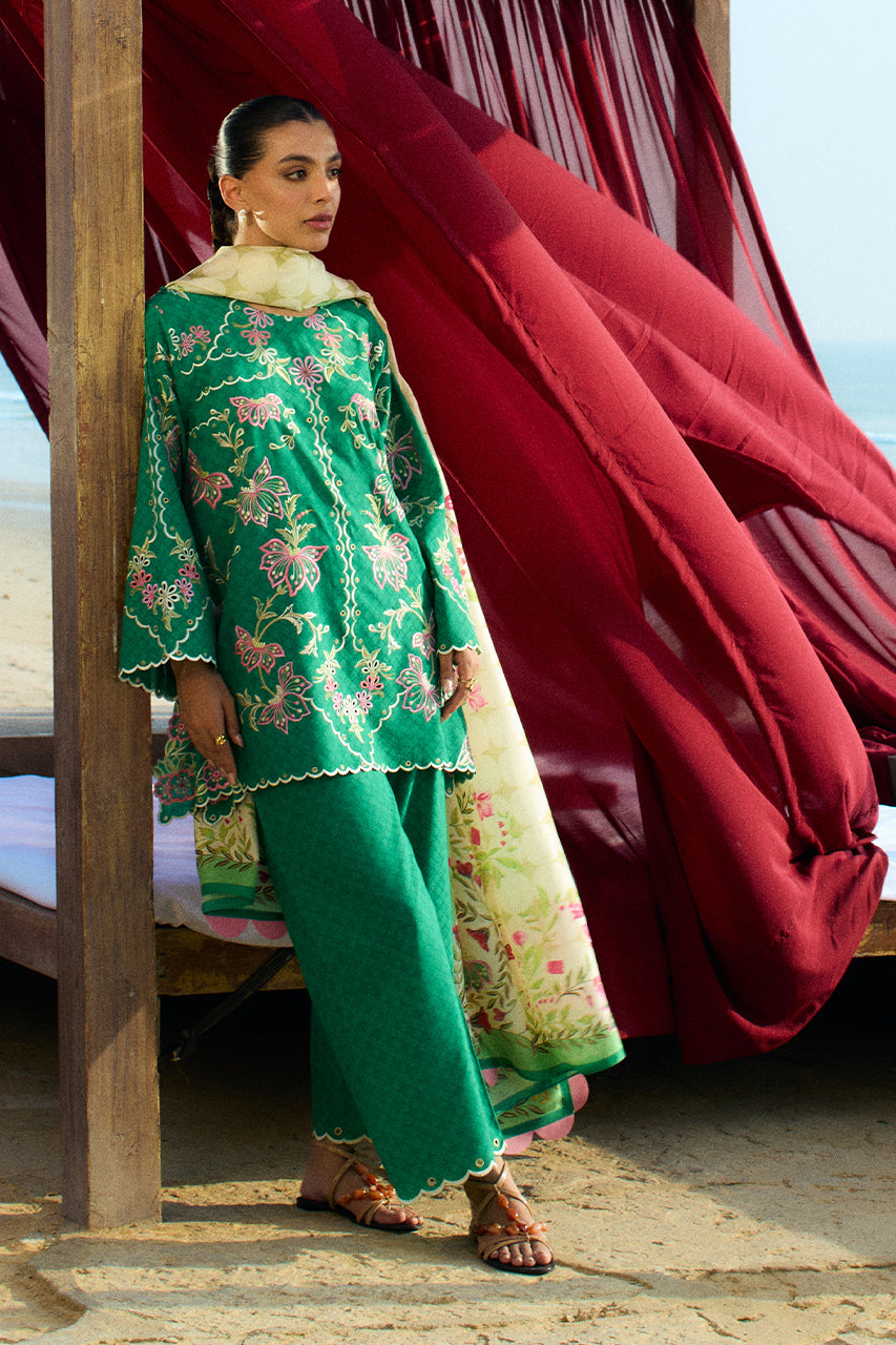 Sania Maskatiya | Luxury Lawn 25 | Jehan (B) by Sania Maskatiya - Designer Dress  - Type : Ladies Clothes - Available at Libayah - 100% Original 