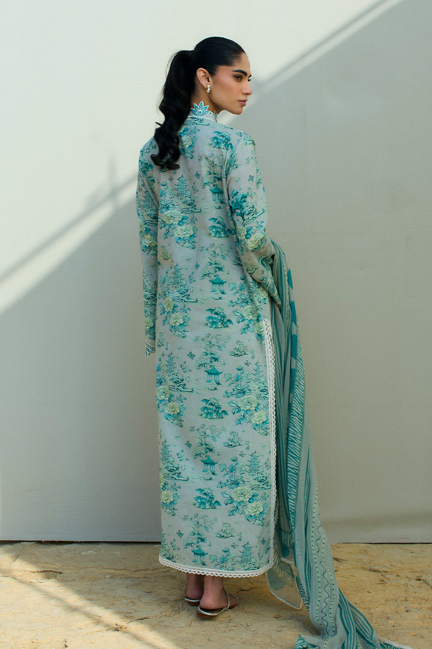 Sania Maskatiya | Luxury Lawn 25 | Myra (A) by Sania Maskatiya - Designer Dress  - Type : Ladies Clothes - Available at Libayah - 100% Original 