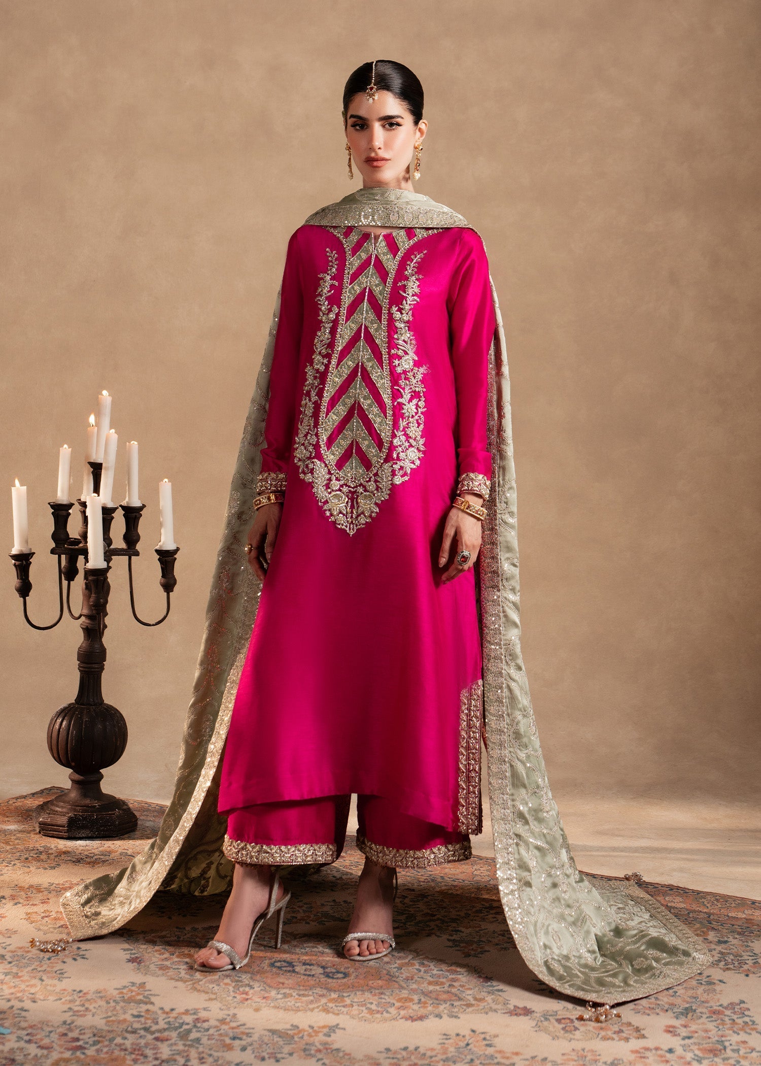 Sadaf Fawad Khan | Nafees Formals 25 | Zafeen by Sadaf Fawad Khan - Designer Dress - Type: Ladies Clothes - Available at Libayah - 100% Original