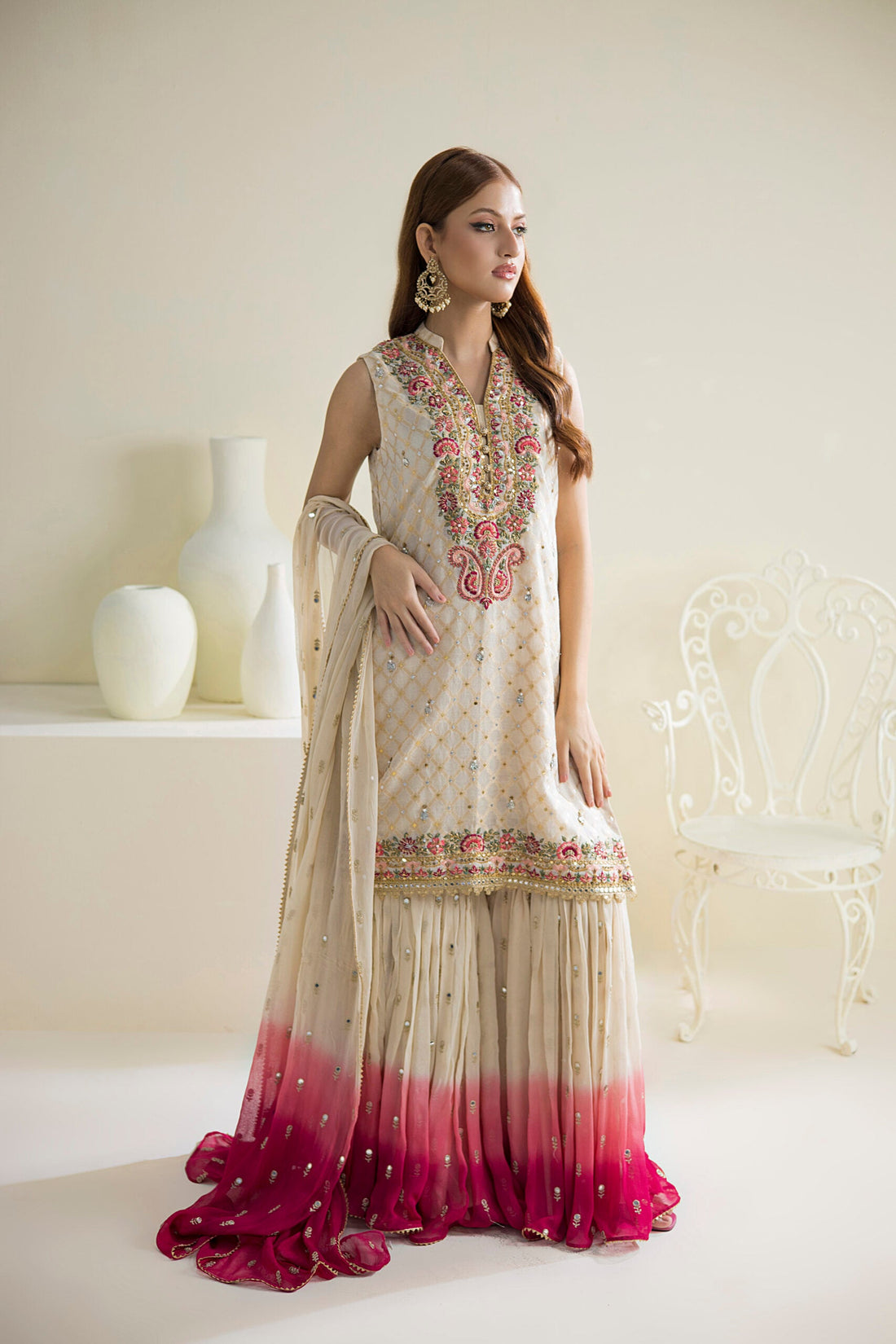 Farhat Jahan | Luxury Pret | Chaandni by Farhat Jahan - Designer Dress - Type: Ladies Clothes - Available at Libayah - 100% Original