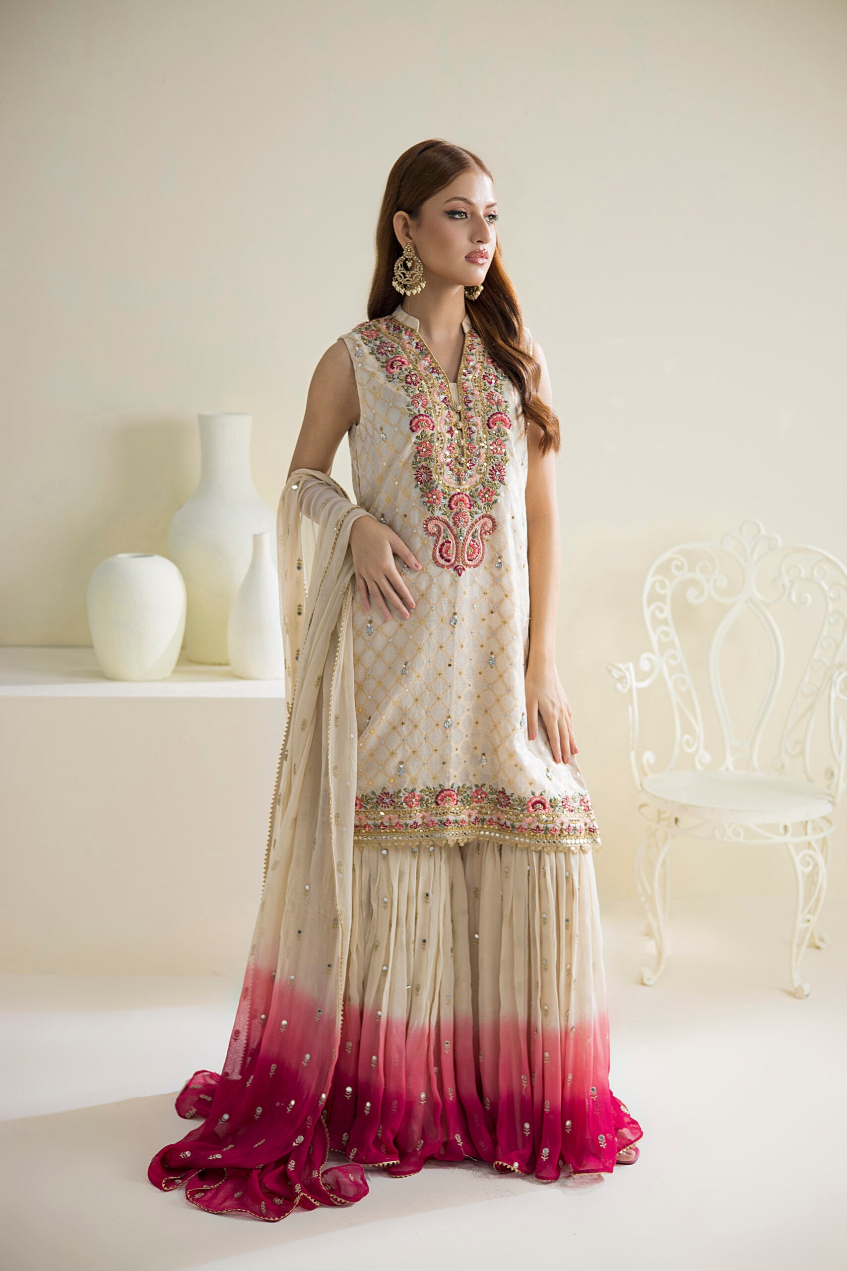 Farhat Jahan | Luxury Pret | Chaandni by Farhat Jahan - Designer Dress - Type: Ladies Clothes - Available at Libayah - 100% Original