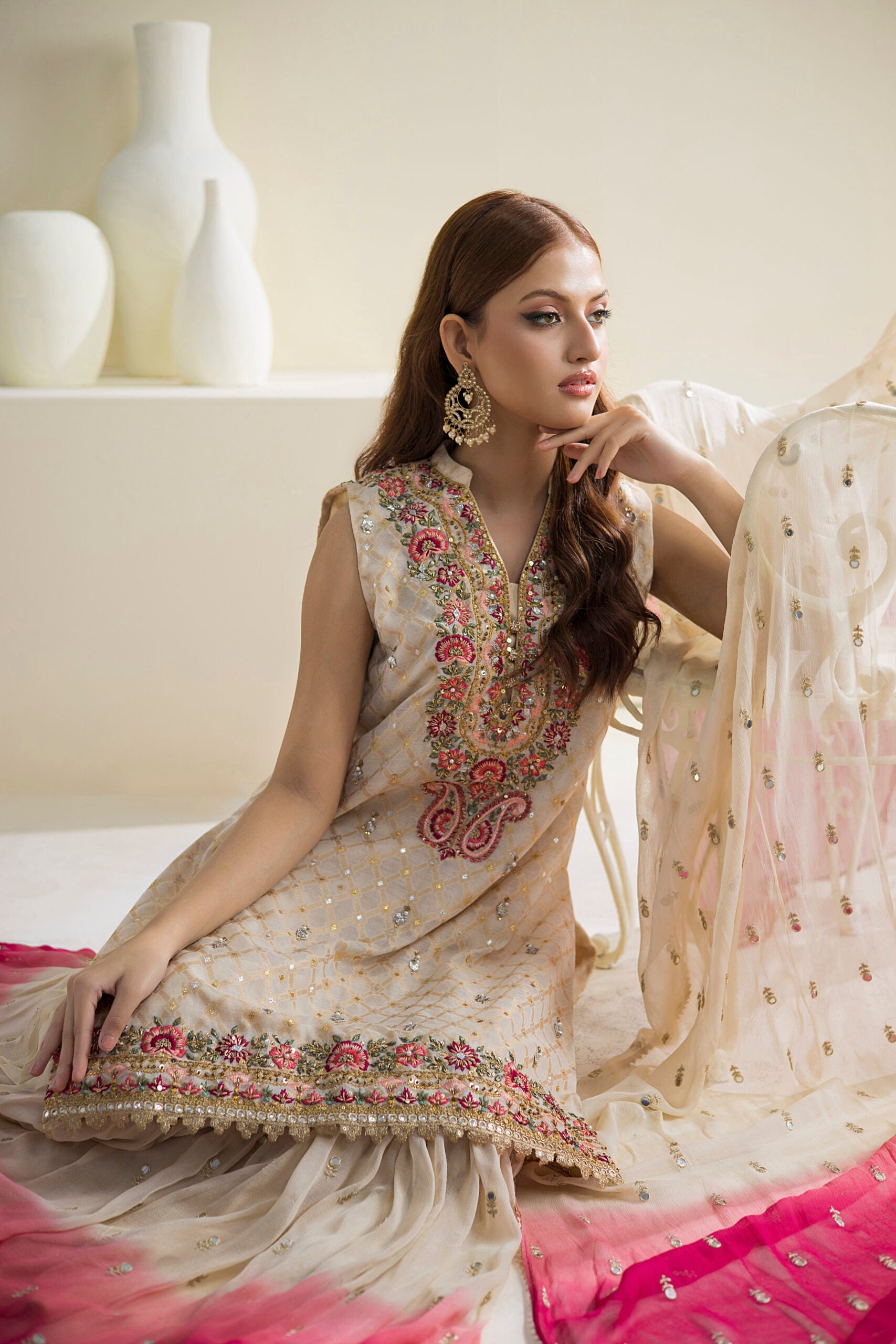 Farhat Jahan | Luxury Pret | Chaandni by Farhat Jahan - Designer Dress - Type: Ladies Clothes - Available at Libayah - 100% Original