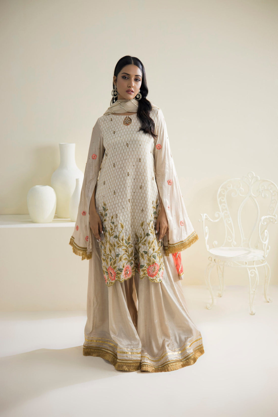 Farhat Jahan | Luxury Pret | Qainaat by Farhat Jahan - Designer Dress - Type: Ladies Clothes - Available at Libayah - 100% Original