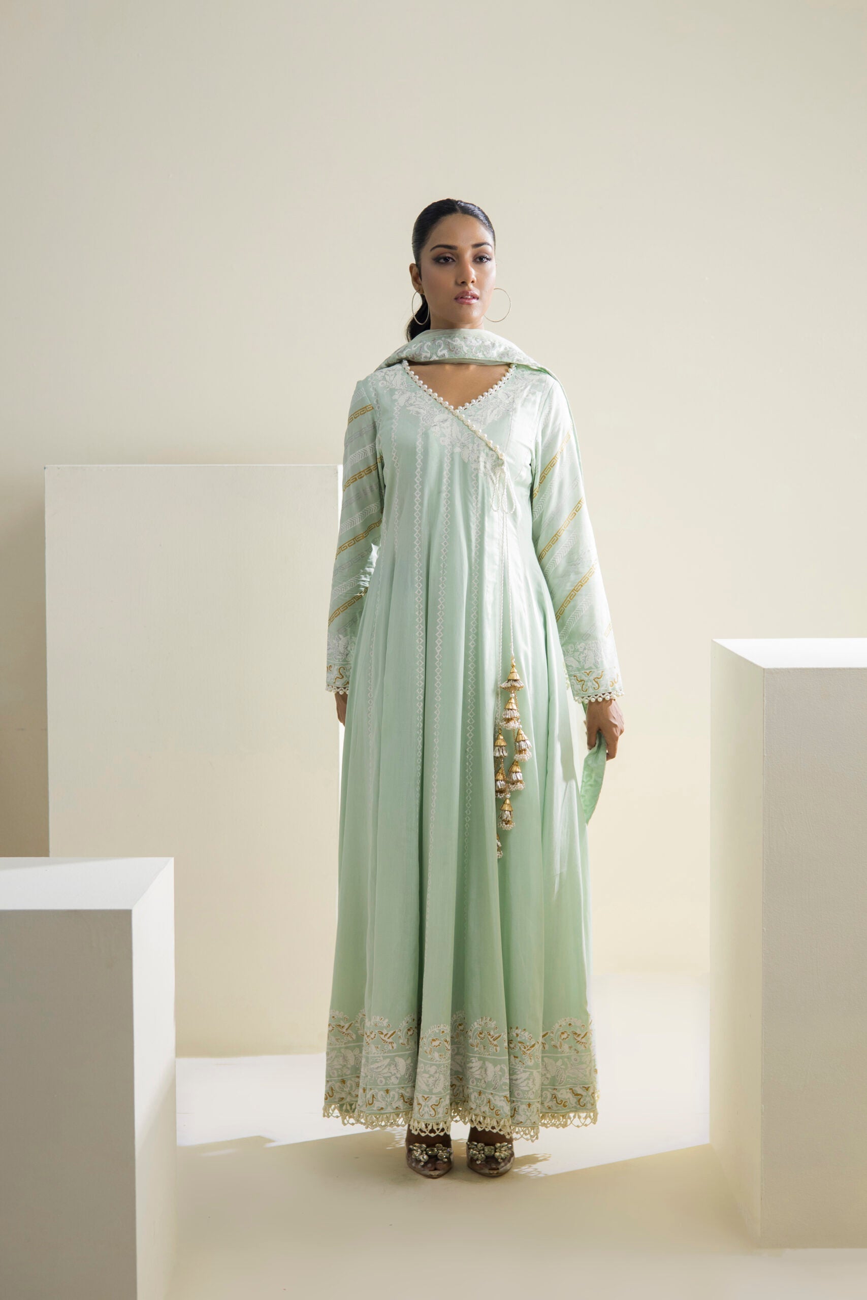 Farhat Jahan | Luxury Pret | Aabroo by Farhat Jahan - Designer Dress - Type: Ladies Clothes - Available at Libayah - 100% Original