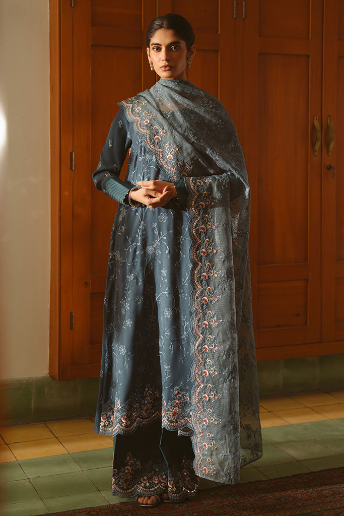 Cross Stitch | Luxe Atelier 25 | MAJESTIC TEAL by CROS - Designer Dress - Type: Ladies Clothes - Available at Libayah - 100% Original