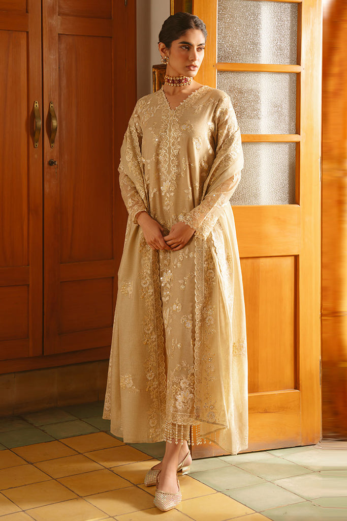 Cross Stitch | Luxe Atelier 25 | GOLDEN AURA by Cross Stitch - Designer Dress - Type: Ladies Clothes - Available at Libayah - 100% Original