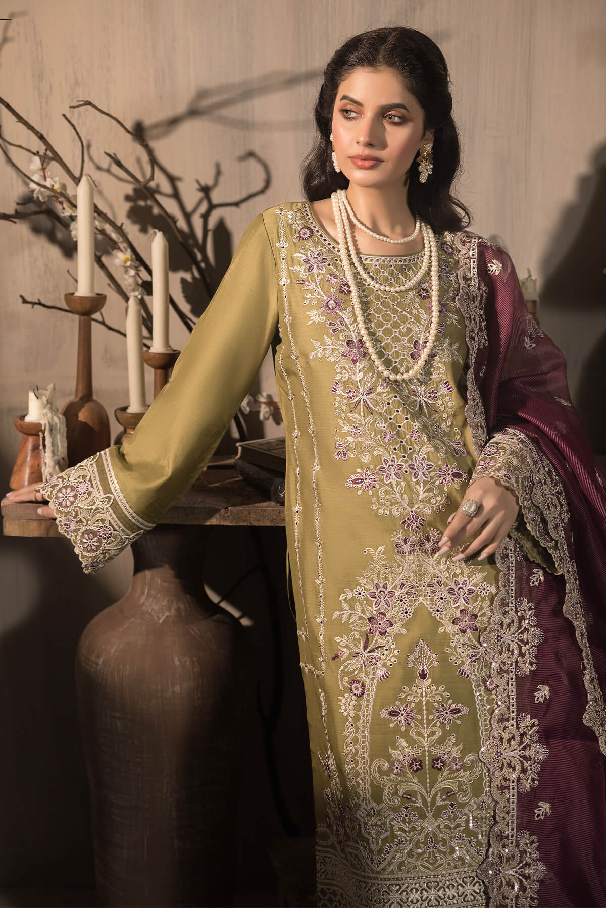 Imrozia Premium | Sehar Winter Collection | I.P-75 Abroo by Imrozia Premium - Designer Dress - Type: Ladies Clothes - Available at Libayah - 100% Original