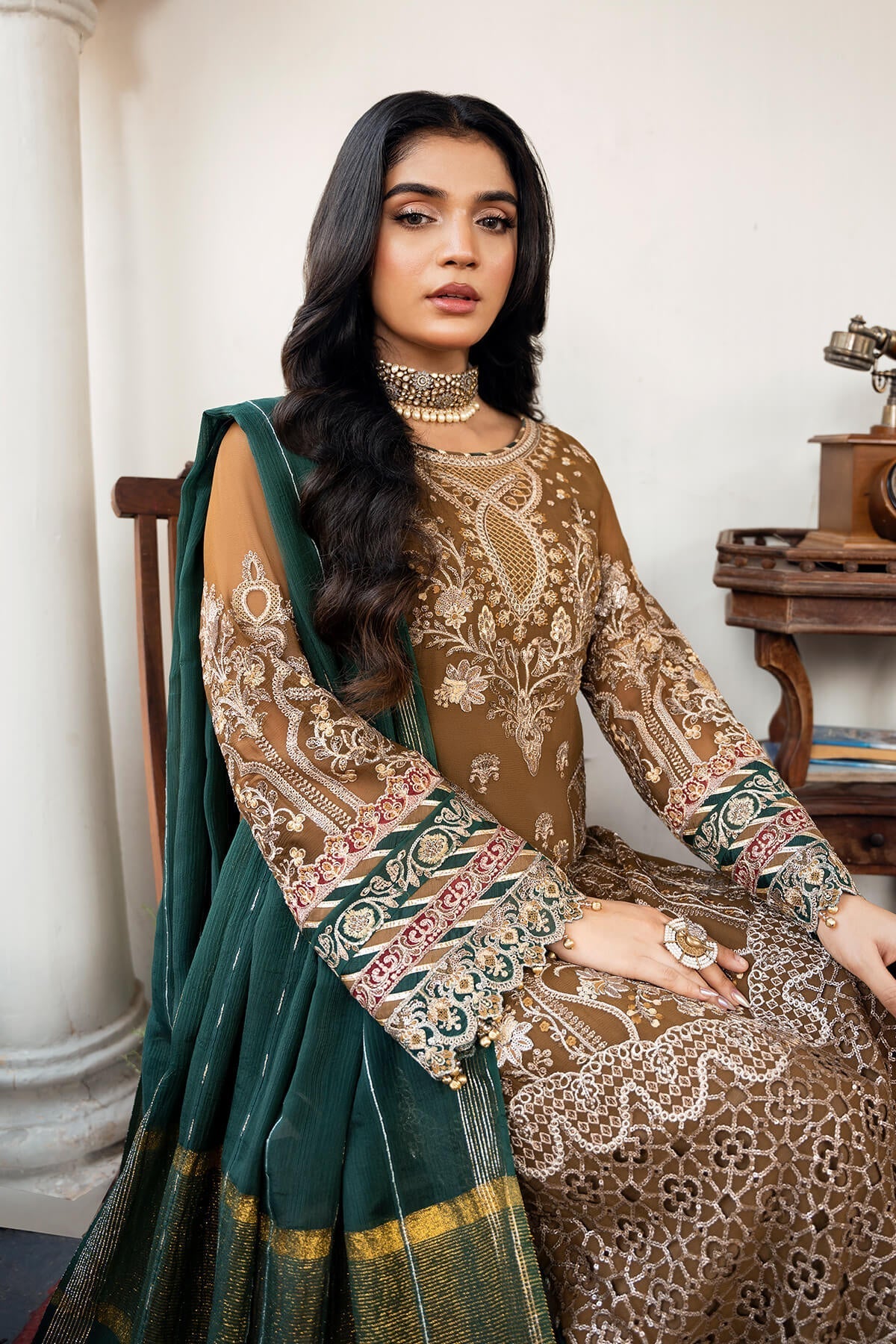 Imrozia Premium | Sitarah Luxury Chiffon 24 | I-210 Tabaan by Imrozia Premium - Designer Dress - Type: Ladies Clothes - Available at Libayah - 100% Original