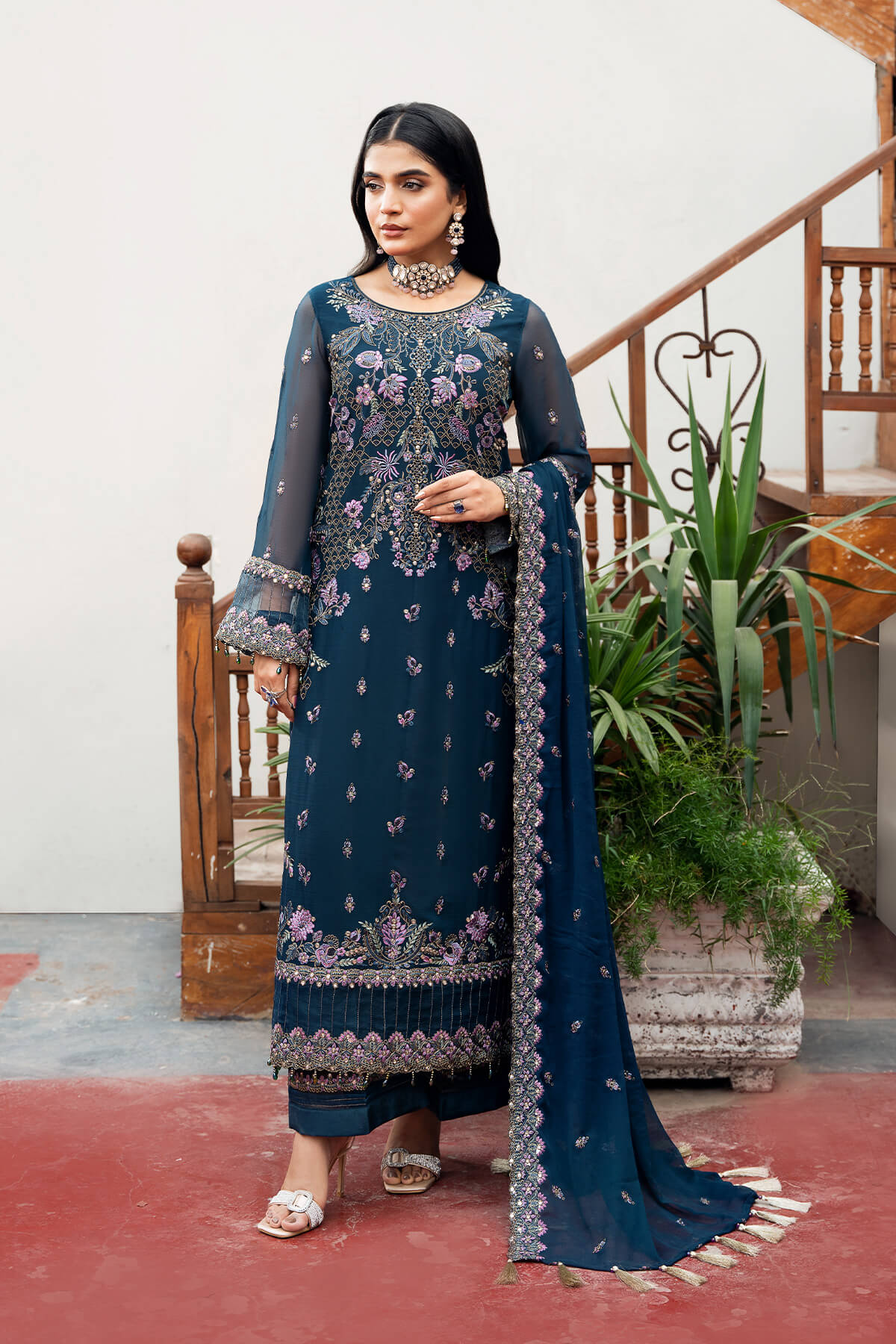 Imrozia Premium | Sitarah Luxury Chiffon 24 | I-212 Chamak by Imrozia Premium - Designer Dress - Type: Ladies Clothes - Available at Libayah - 100% Original