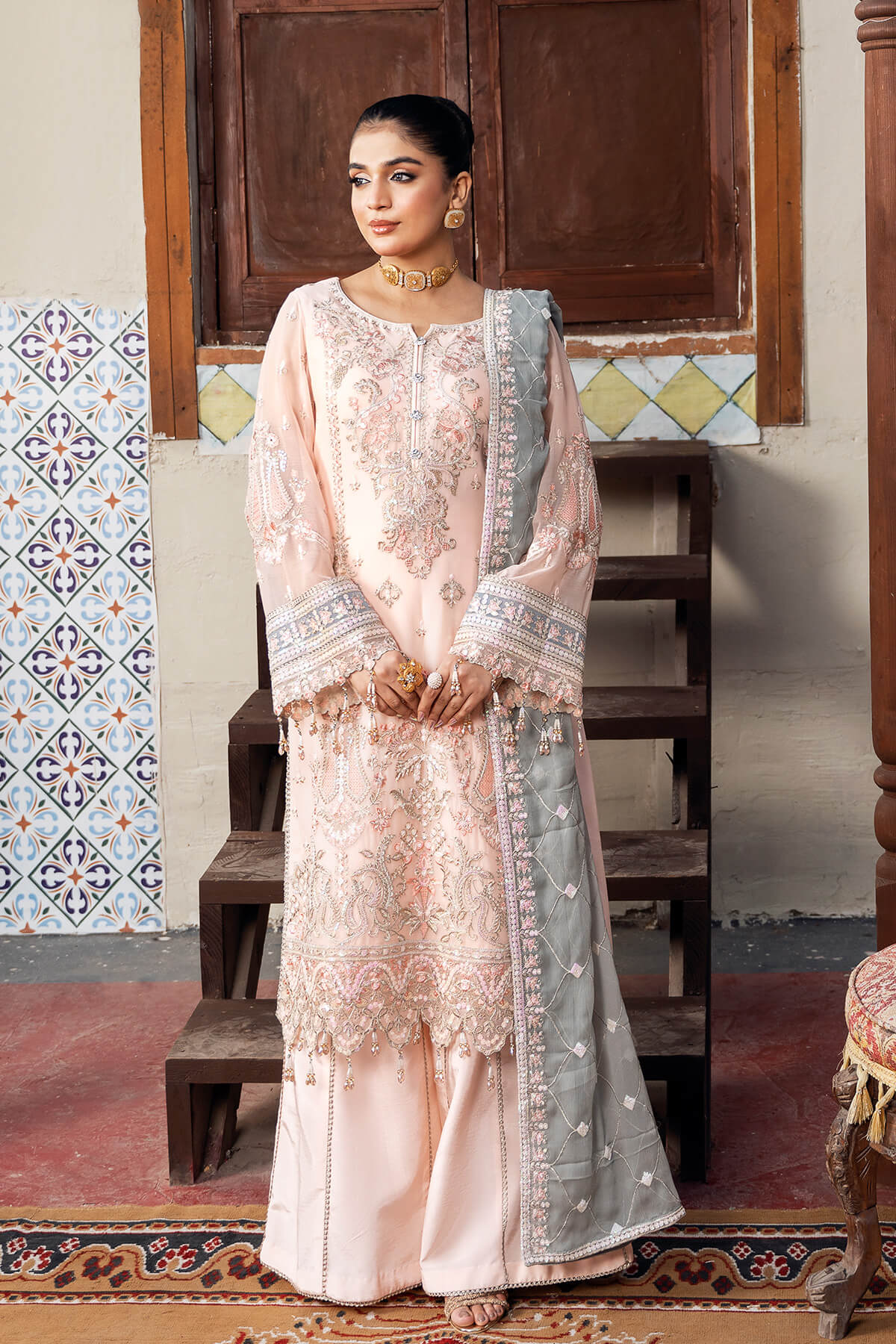 Imrozia Premium | Sitarah Luxury Chiffon 24 | I-213 Roshnayi by Imrozia Premium - Designer Dress - Type: Ladies Clothes - Available at Libayah - 100% Original