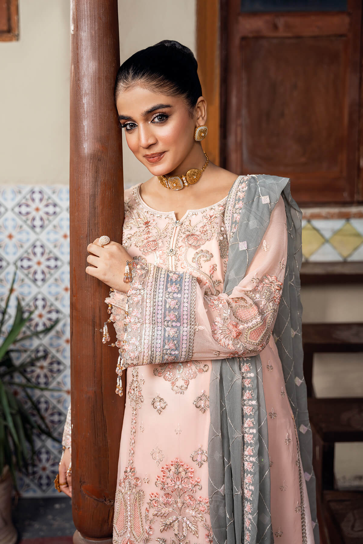 Imrozia Premium | Sitarah Luxury Chiffon 24 | I-213 Roshnayi by Imrozia Premium - Designer Dress - Type: Ladies Clothes - Available at Libayah - 100% Original