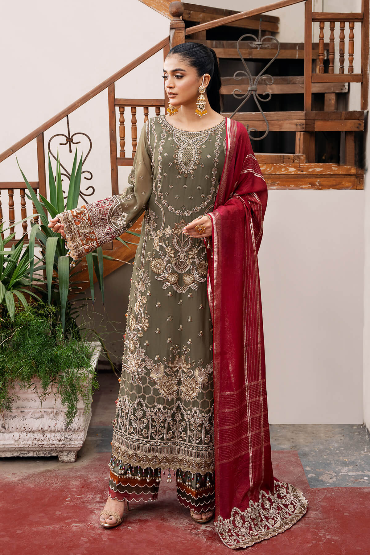 Imrozia Premium | Sitarah Luxury Chiffon 24 | I-214 Chaandni by Imrozia Premium - Designer Dress - Type: Ladies Clothes - Available at Libayah - 100% Original