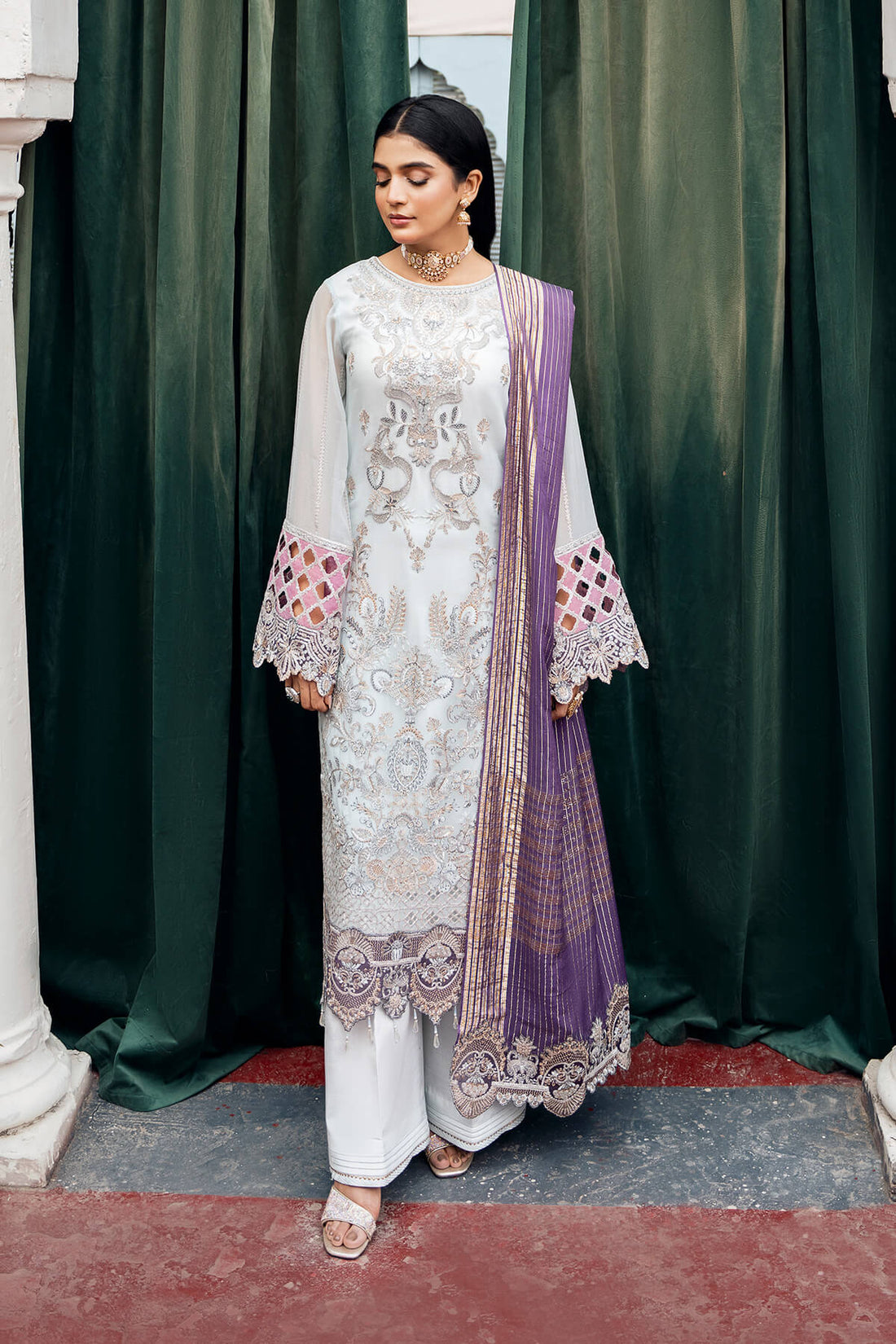 Imrozia Premium | Sitarah Luxury Chiffon 24 | I-215 Zia by Imrozia Premium - Designer Dress - Type: Ladies Clothes - Available at Libayah - 100% Original
