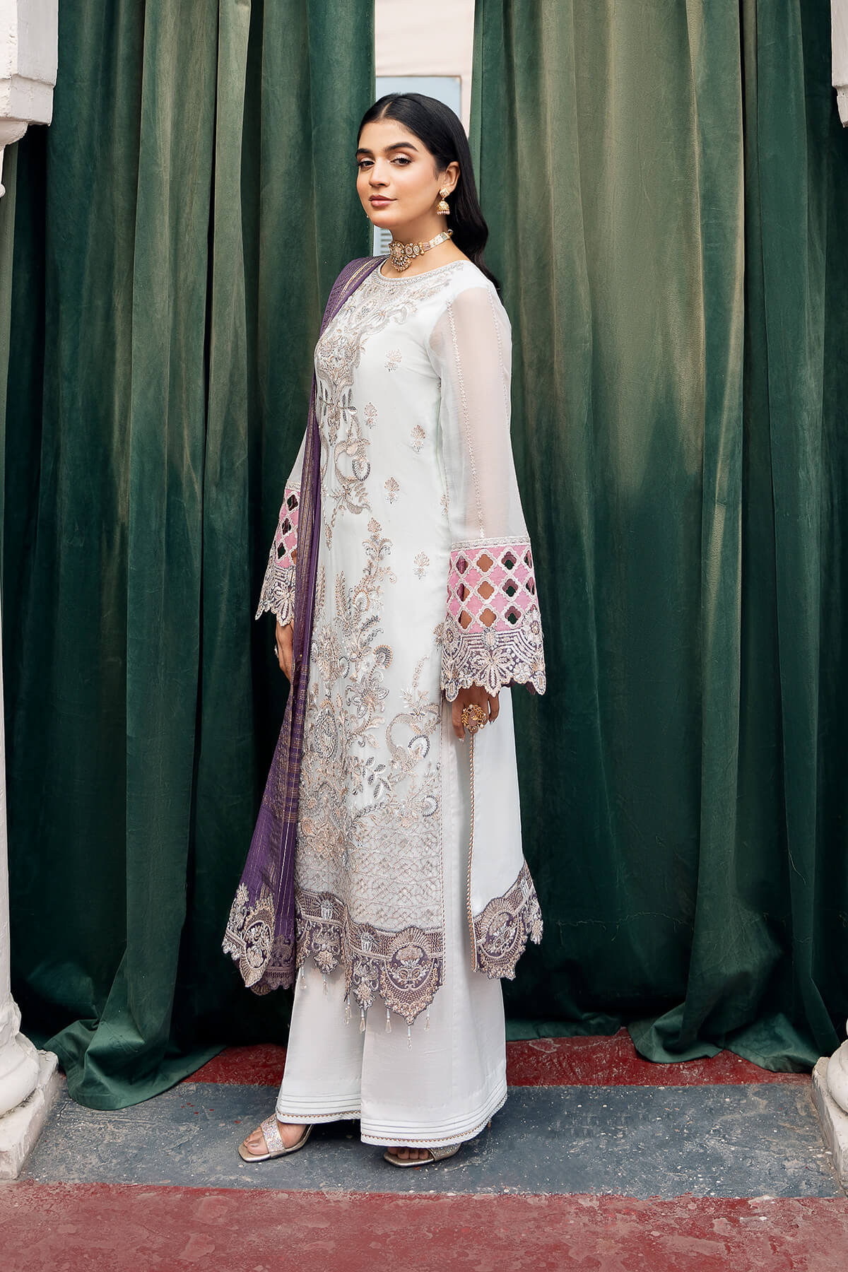 Imrozia Premium | Sitarah Luxury Chiffon 24 | I-215 Zia by Imrozia Premium - Designer Dress - Type: Ladies Clothes - Available at Libayah - 100% Original