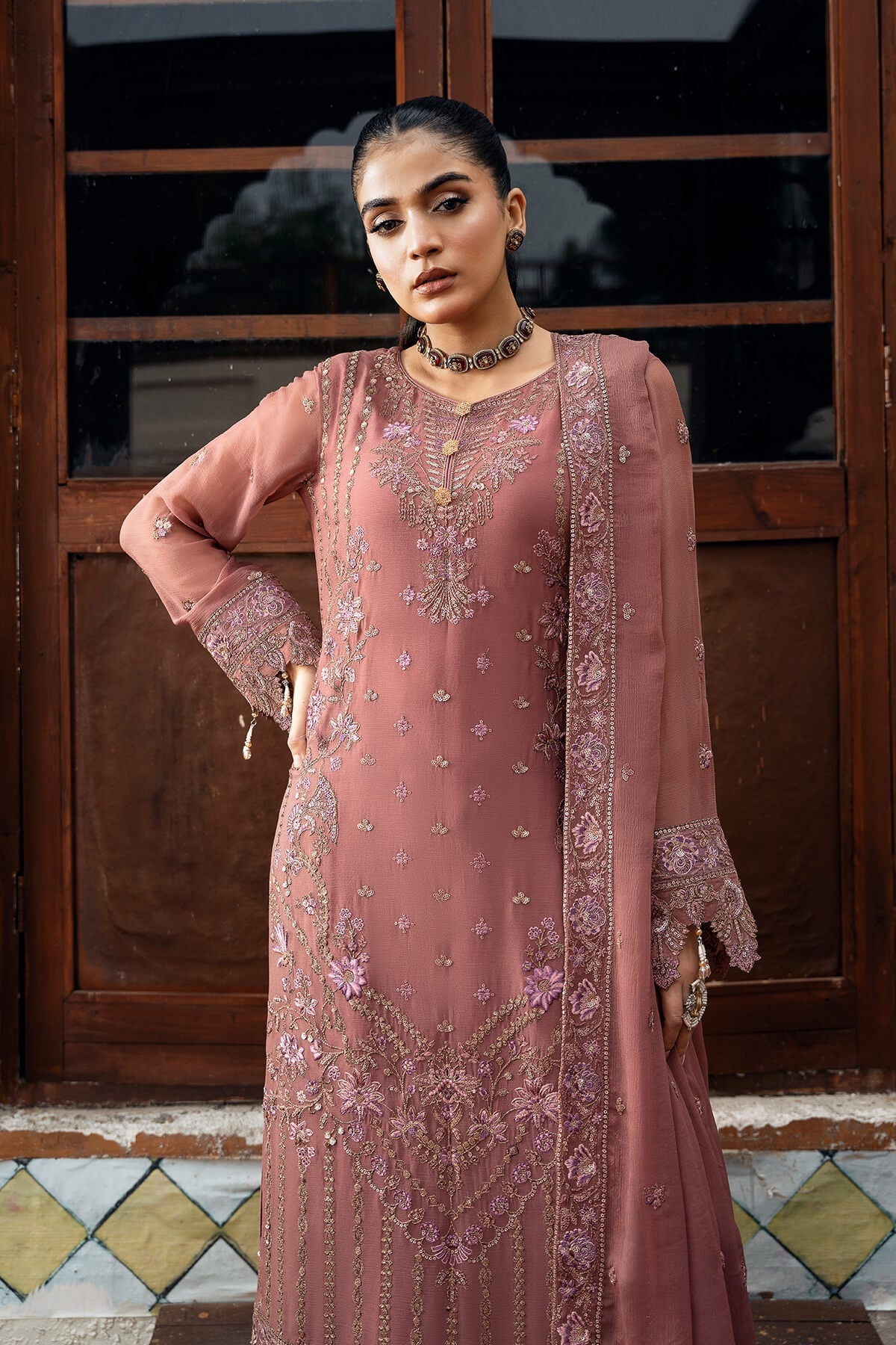 Imrozia Premium | Sitarah Luxury Chiffon 24 | I-216 Parnoor by Imrozia Premium - Designer Dress - Type: Ladies Clothes - Available at Libayah - 100% Original