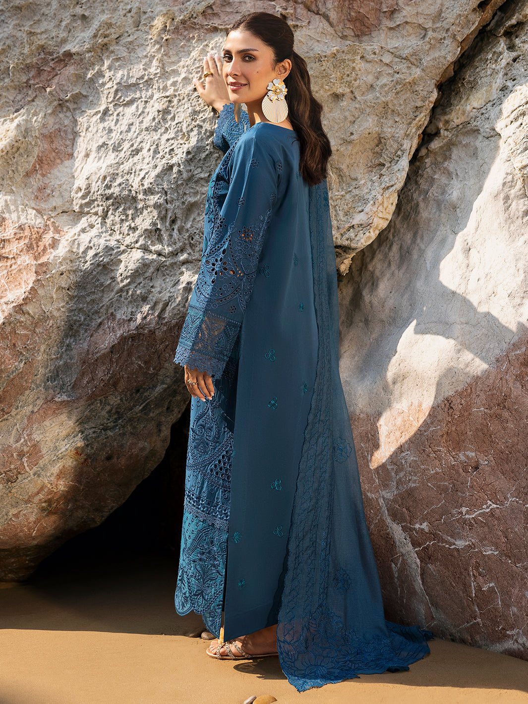 Mahnur | Sirena Luxury Lawn 25 | Iris by Mahnur - Designer Dress - Type: Ladies Clothes - Available at Libayah - 100% Original