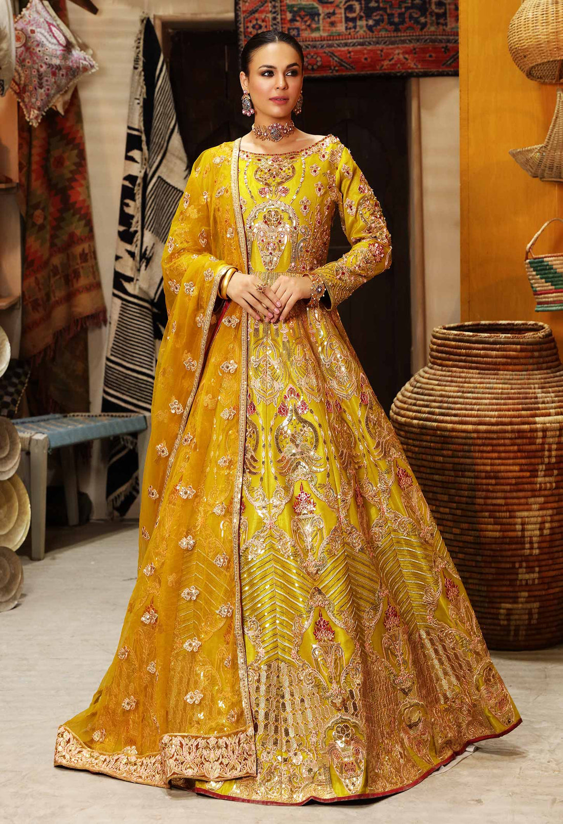 Waqas Shah | Ishq Naama | SUNSHINE by Waqas Shah - Designer Dress - Type: Ladies Clothes - Available at Libayah - 100% Original
