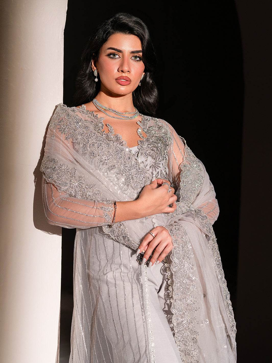 Izel | Stardust Luxury Collection | SLC-005-Aura by Izel - Designer Dress - Type: Ladies Clothes - Available at Libayah - 100% Original
