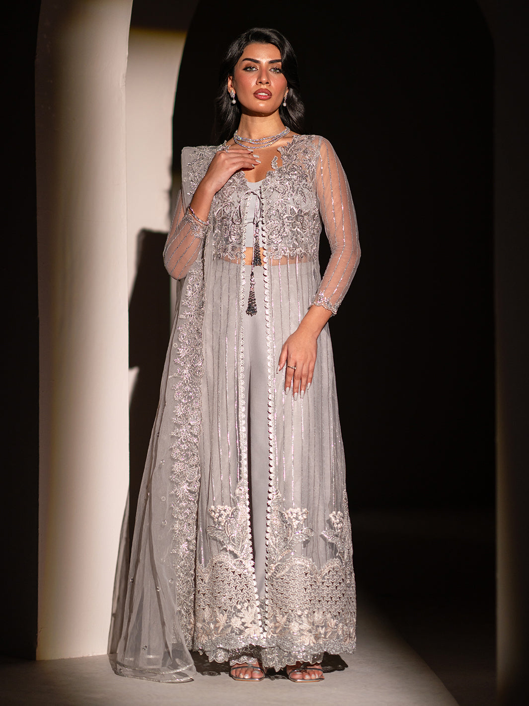 Izel | Stardust Luxury Collection | SLC-005-Aura by Izel - Designer Dress - Type: Ladies Clothes - Available at Libayah - 100% Original