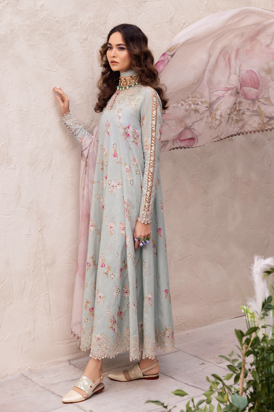 Iznik | Dahlia Embroidered Lawn | DL-10 by Iznik - Designer Dress - Type: Ladies Clothes - Available at Libayah - 100% Original