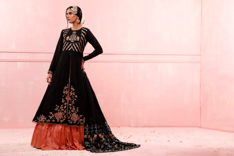 Wahajmkhan | Festive Fiesta Formals | THE RUSTIC NIGHT by Wahaj M.Khan - Designer Dress - Type: Ladies Clothes - Available at Libayah - 100% Original
