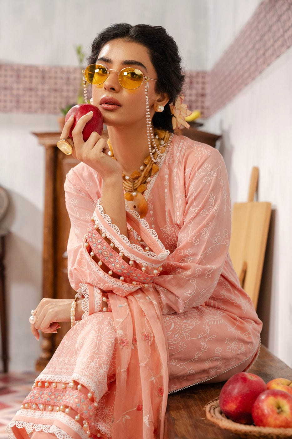 Alkaram | Puff Capsule | JC-12-24-Pink by Alkaram - Designer Dress - Type: Luxury - Available at Libayah - 100% Original
