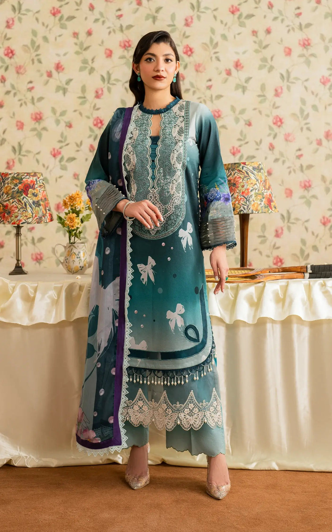 Asifa and Nabeel | Meraki Vintage 25 | Jal (MVL25-09) by Asifa and Nabeel - Designer Dress - Type: Ladies Clothes - Available at Libayah - 100% Original