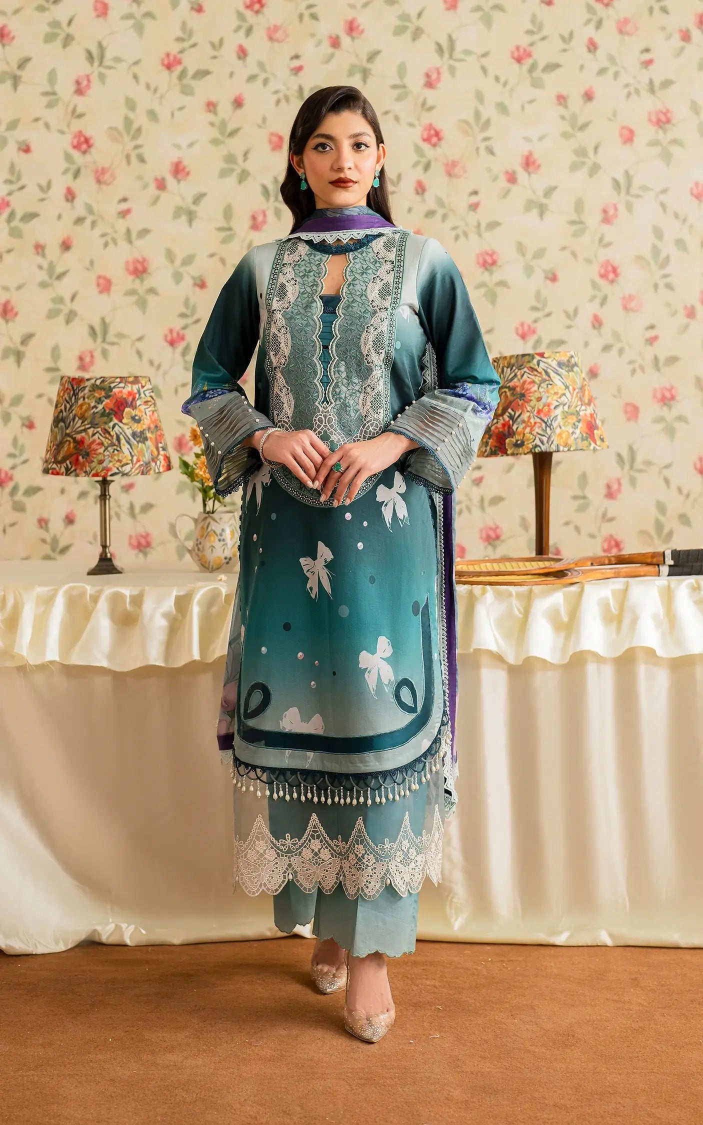Asifa and Nabeel | Meraki Vintage 25 | Jal (MVL25-09) by Asifa and Nabeel - Designer Dress - Type: Ladies Clothes - Available at Libayah - 100% Original