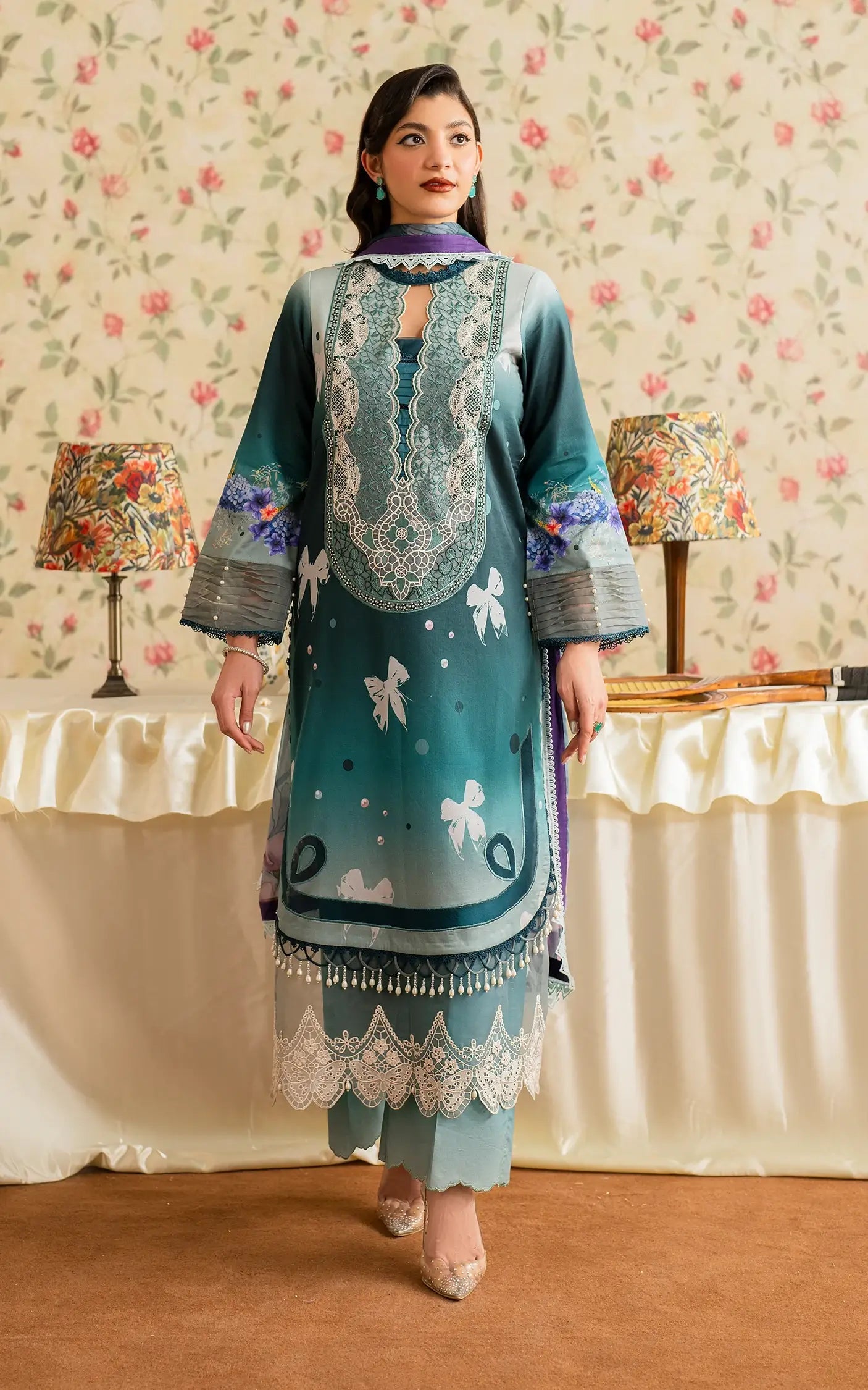 Asifa and Nabeel | Meraki Vintage 25 | Jal (MVL25-09) by Asifa and Nabeel - Designer Dress - Type: Ladies Clothes - Available at Libayah - 100% Original