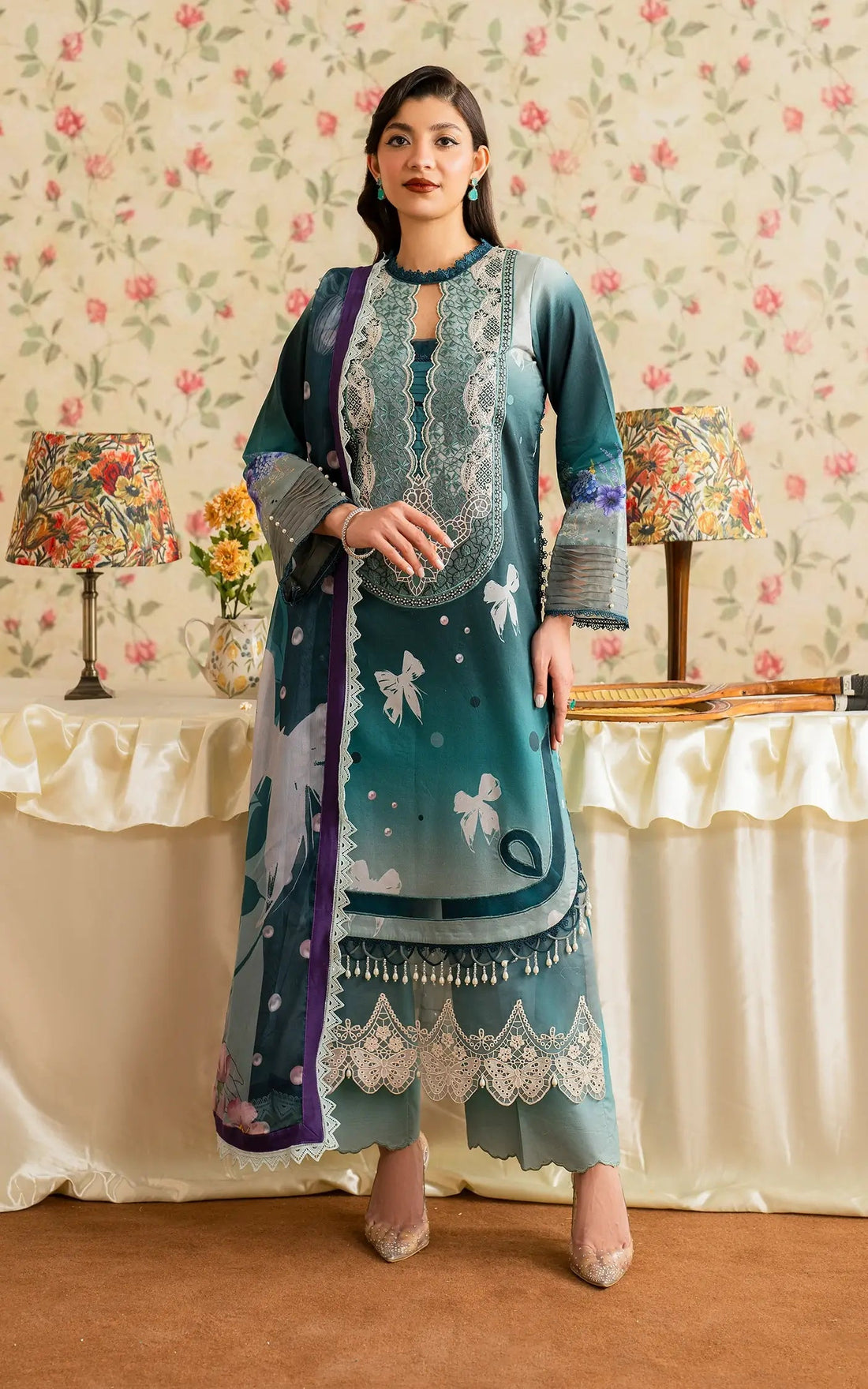 Asifa and Nabeel | Meraki Vintage 25 | Jal (MVL25-09) by Asifa and Nabeel - Designer Dress - Type: Ladies Clothes - Available at Libayah - 100% Original