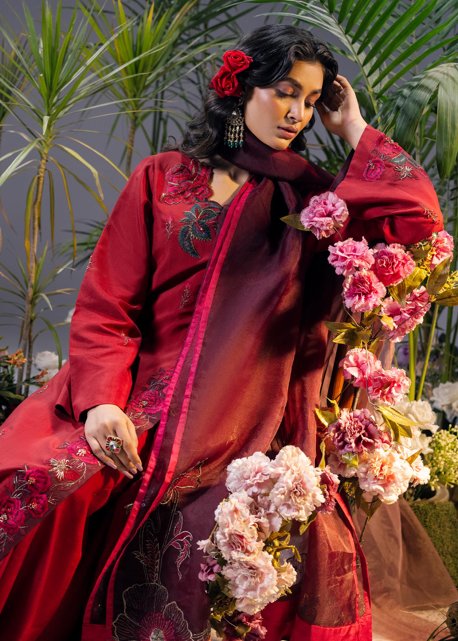 Jamnii | Mystic Garden | Scarlet Dream by Jamnii - Designer Dress - Type: Ladies Clothes - Available at Libayah - 100% Original