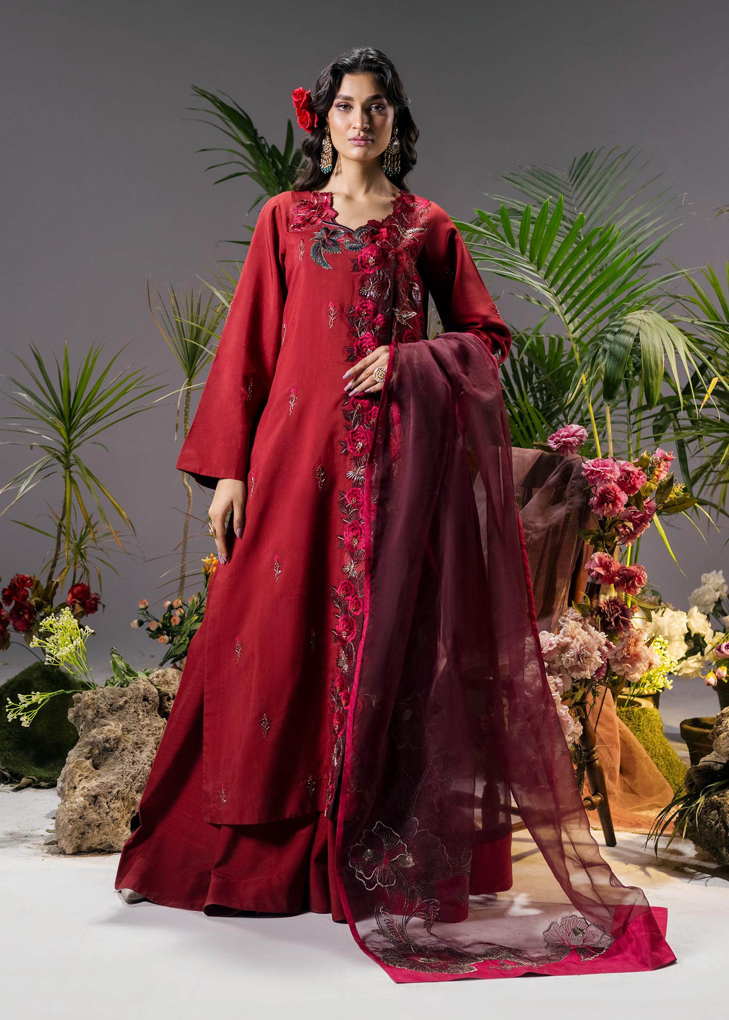 Jamnii | Mystic Garden | Scarlet Dream by Jamnii - Designer Dress - Type: Ladies Clothes - Available at Libayah - 100% Original