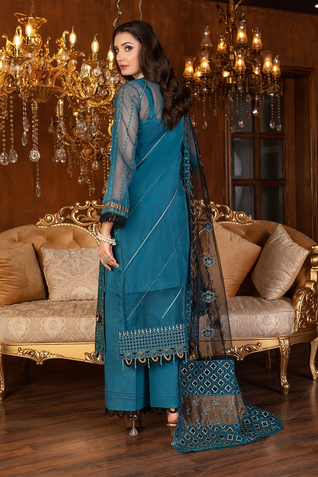 Janique | Luxury Collection 24 |  D-031 Cobalt blue by Janique - Designer Dress - Type: Ladies Clothes - Available at Libayah - 100% Original