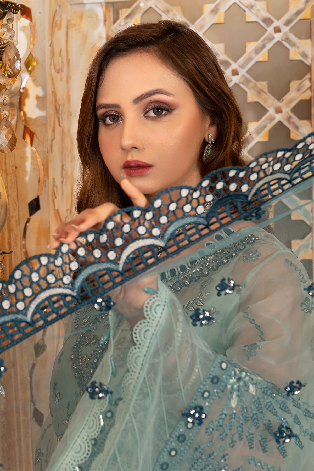 Janique | Luxury Collection 24 |  D-036 Teal by Janique - Designer Dress - Type: Ladies Clothes - Available at Libayah - 100% Original