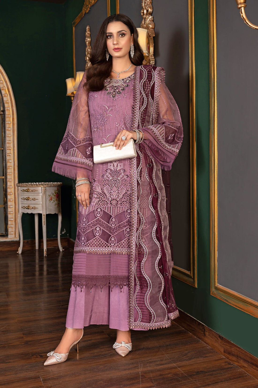 Janique | Luxury Collection 24 |  D-032 Neon pink by Janique - Designer Dress - Type: Ladies Clothes - Available at Libayah - 100% Original