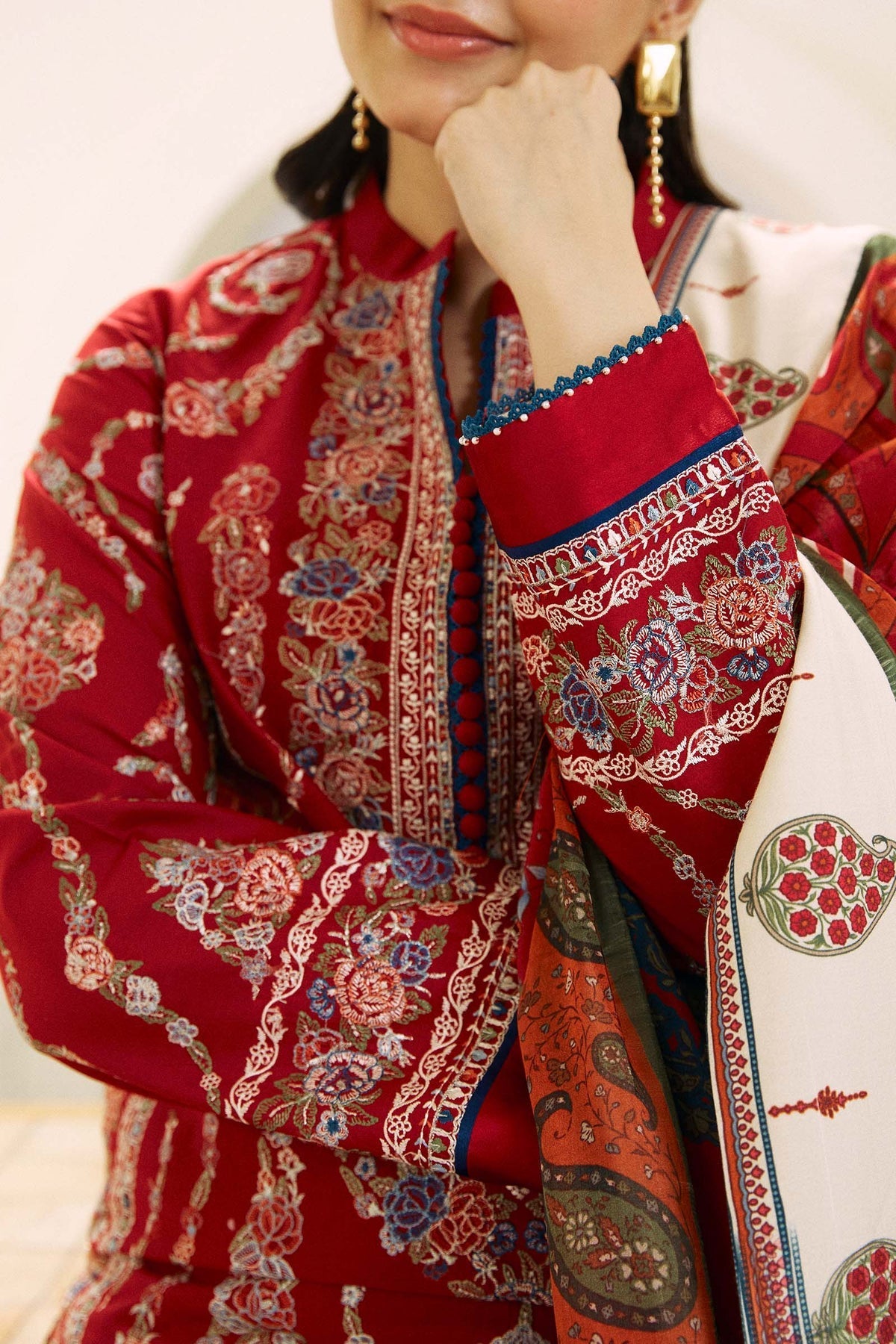 Zara Shahjahan | Coco Lawn Eid Edit 24 | KASHMIR KALI-D3 by Zara Shahjahan - Designer Dress - Type: Ladies Clothes - Available at Libayah - 100% Original