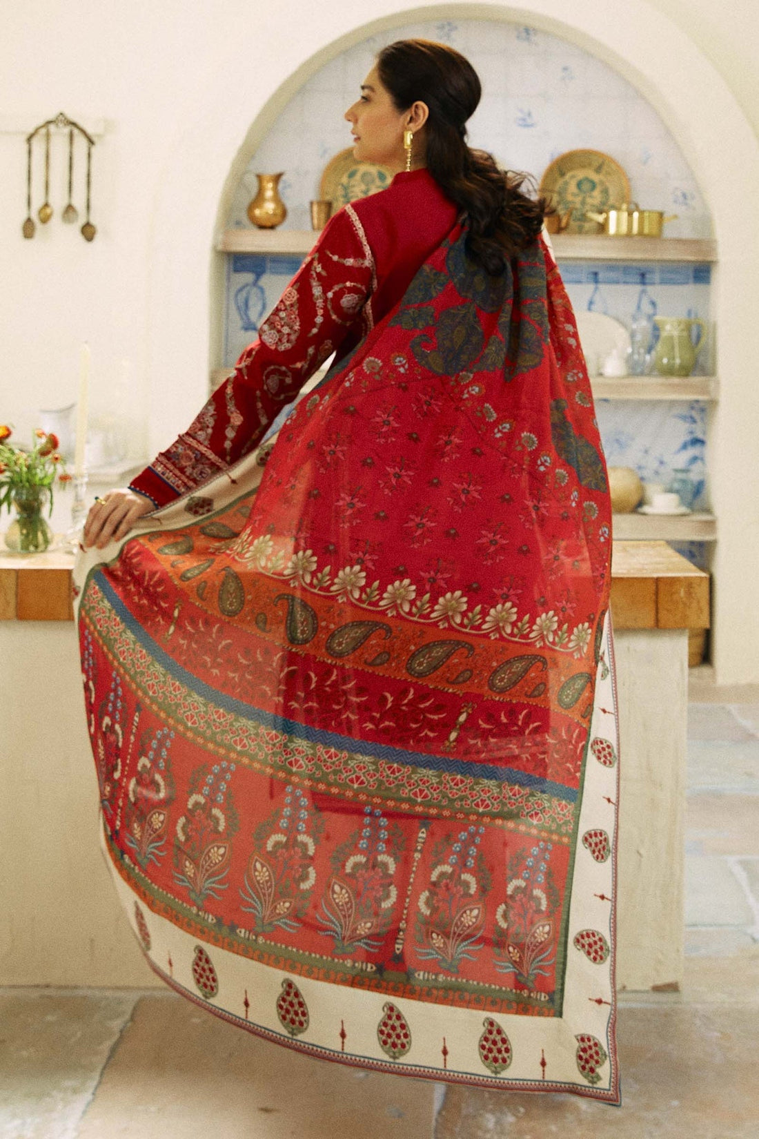 Zara Shahjahan | Coco Lawn Eid Edit 24 | KASHMIR KALI-D3 by Zara Shahjahan - Designer Dress - Type: Ladies Clothes - Available at Libayah - 100% Original