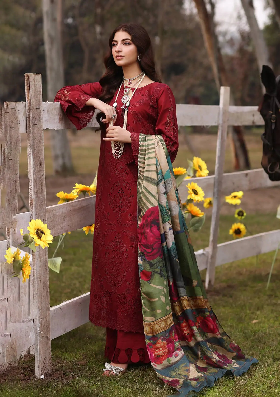 Kahf Premium | Festive Lawn 24 | KFL-02 ALORA by Kahf Premium - Designer Dress - Type: Ladies Clothes - Available at Libayah - 100% Original