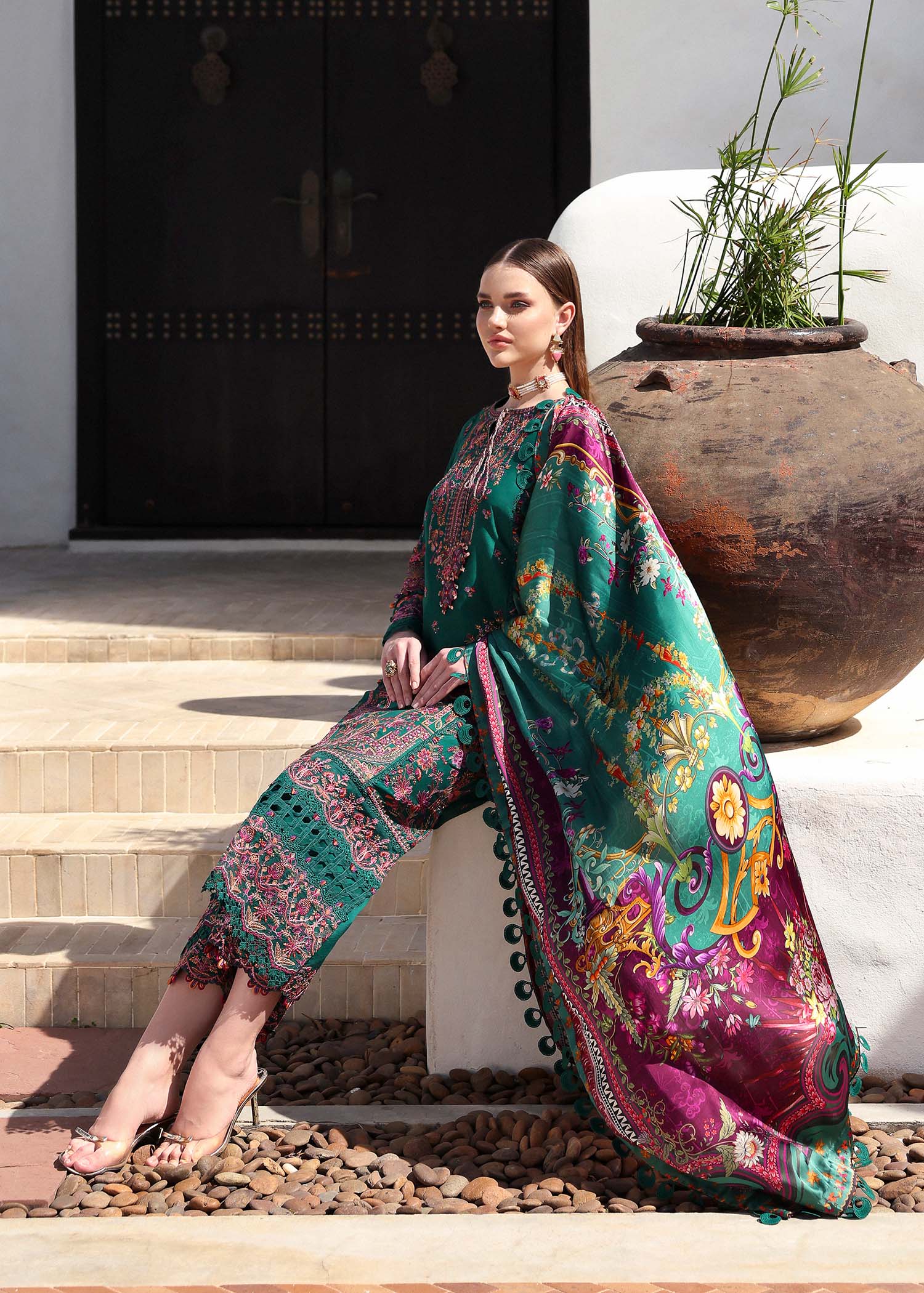 Kanwal Malik | Elysia Luxury Lawn 25 | Sierra by Kanwal Malik - Designer Dress - Type: Ladies Clothes - Available at Libayah - 100% Original