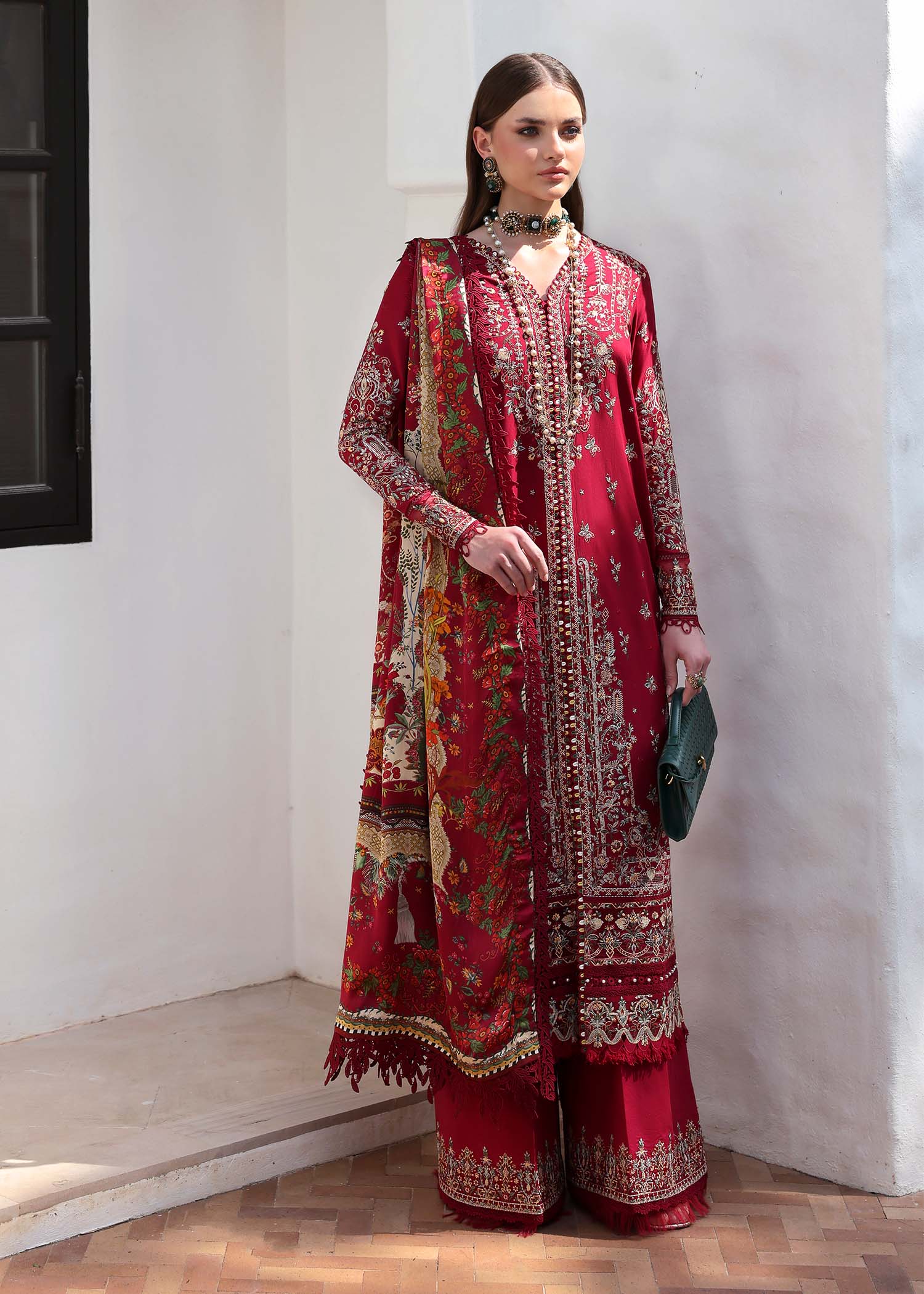 Kanwal Malik | Elysia Luxury Lawn 25 | Marina by Kanwal Malik - Designer Dress - Type: Ladies Clothes - Available at Libayah - 100% Original