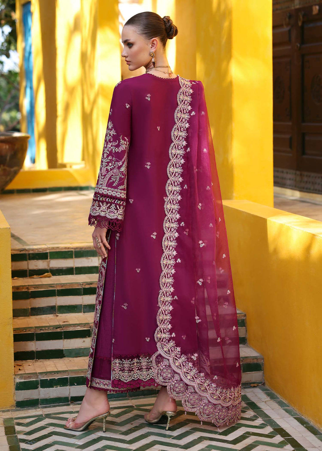 Kanwal Malik | Elysia Luxury Lawn 25 | Lavena by Kanwal Malik - Designer Dress - Type: Ladies Clothes - Available at Libayah - 100% Original