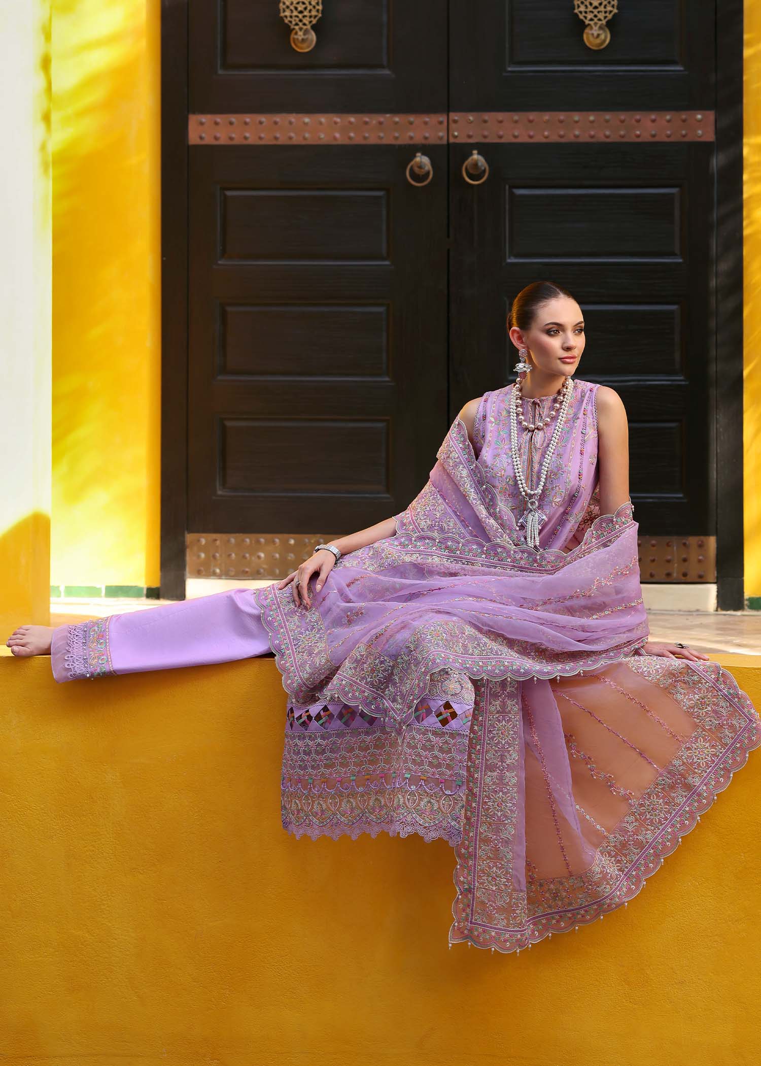 Kanwal Malik | Elysia Luxury Lawn 25 | Celia by Kanwal Malik - Designer Dress - Type: Ladies Clothes - Available at Libayah - 100% Original
