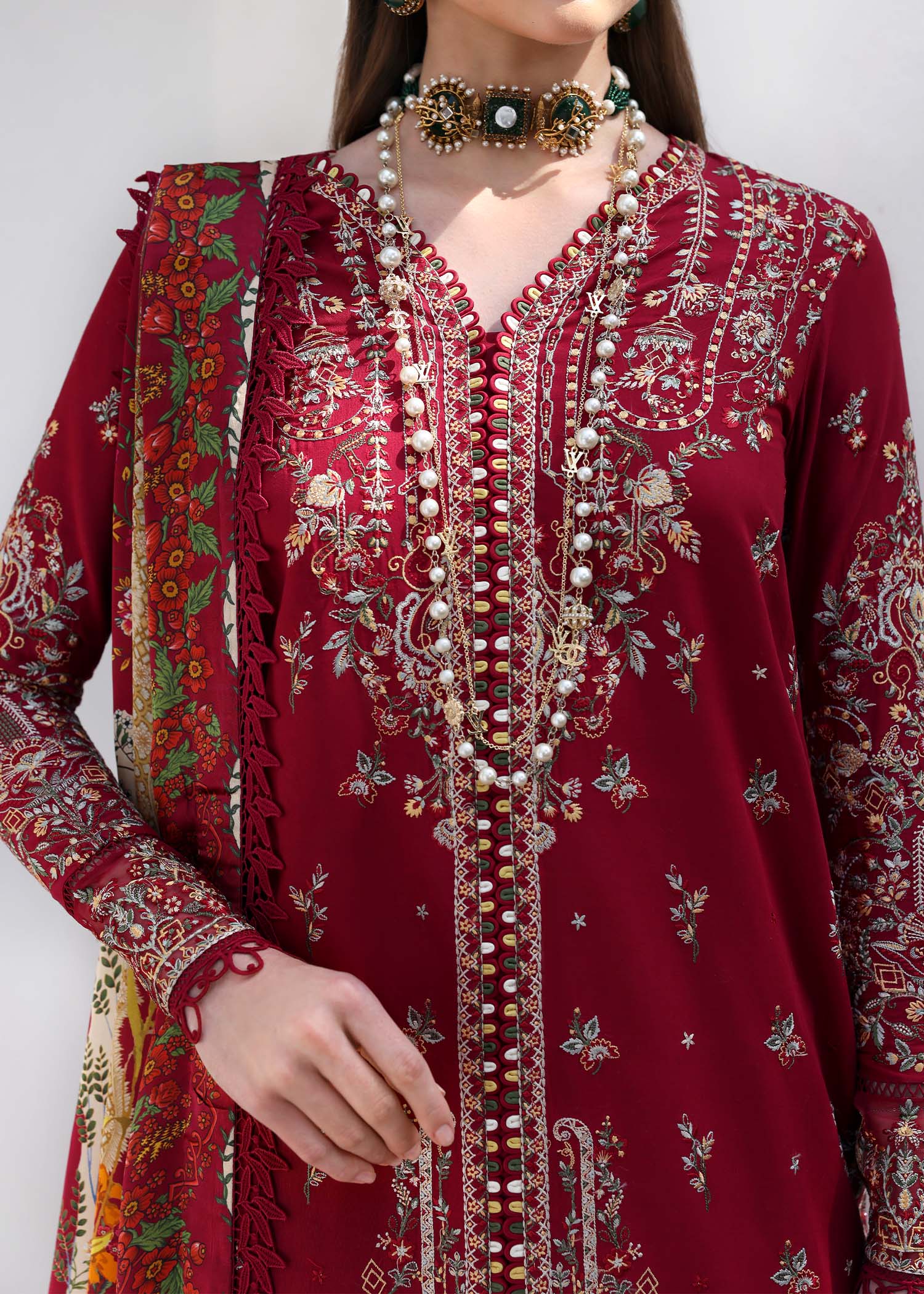 Kanwal Malik | Elysia Luxury Lawn 25 | Marina by Kanwal Malik - Designer Dress - Type: Ladies Clothes - Available at Libayah - 100% Original