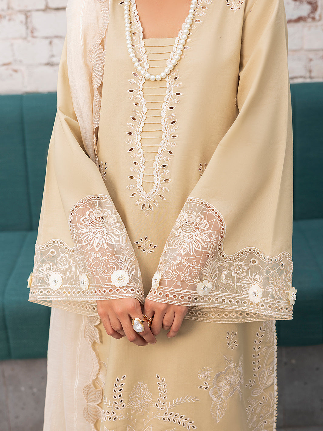 Izel | Meadow Muse Embroidered Lawn 25 | LIORA by Izel - Designer Dress - Type: Ladies Clothes - Available at Libayah - 100% Original